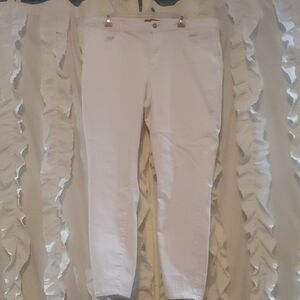 Wax Jean Women's Straight Leg Jeans - White